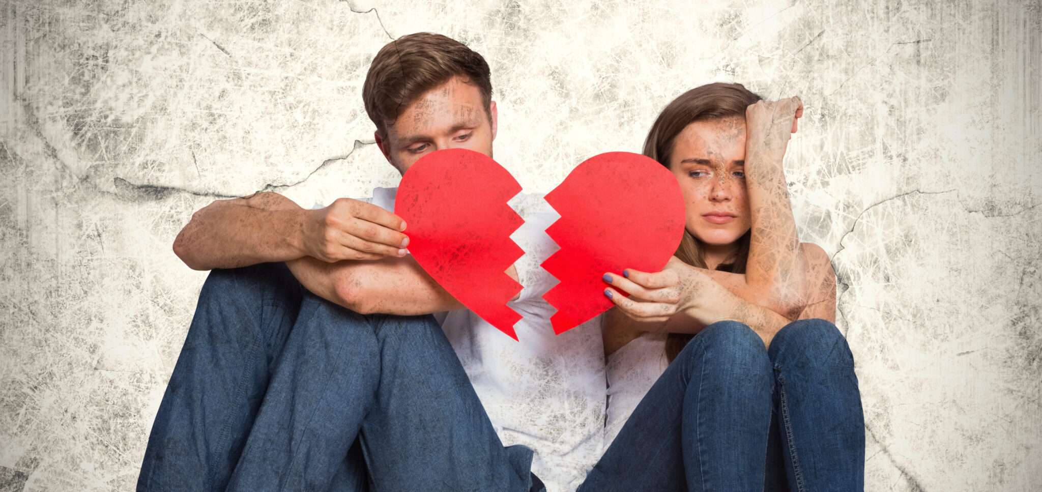 フランスで失恋した男女。